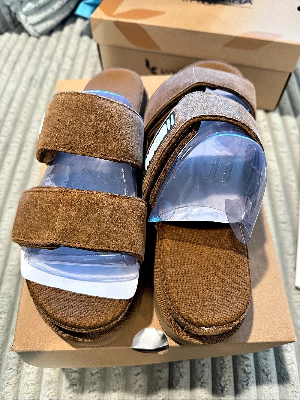 UGG Greer Slide Brown Platform Sandals US 11